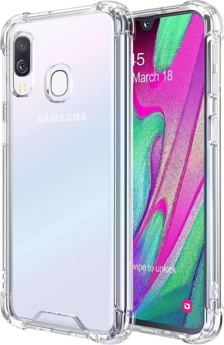 Hoesje geschikt voor Samsung Galaxy A40 - Back Cover Transparant Shockproof