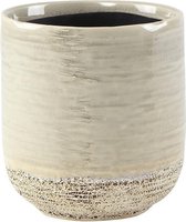 Pot Issa Light Grey 10x11cm grijze ronde bloempot voor binnen