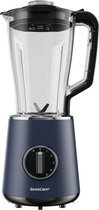 Silvercrest Blender Blauw - Krachtige blender in strak design met RVS elementen - Vermogen: 600 W - Inhoud: 1,8 L  - 5 krachtige snelheden en pulse-functie - Deksel met vulopening en doseerdo