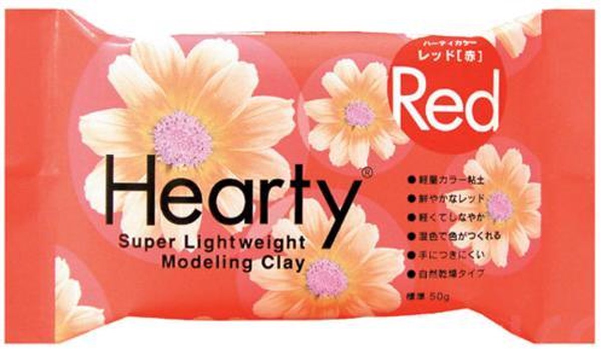Hearty Red Modeling Clay Super Lightweight