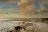 Fotoameland op aluminium 120 x 80 cm de wadden op zijn mooist.