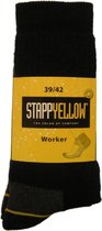 (2 paar) Stapp - 4415 Yellow Professionele Werksokken - Zwart - Maat 47/50