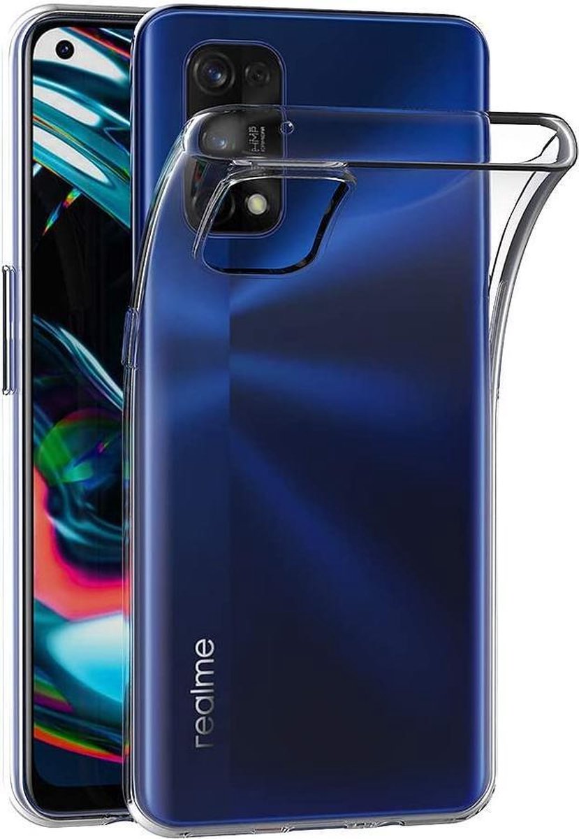 Silicone hoesje Geschikt voor: Realme 7 Pro - transparant