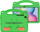 Dux Ducis Panda Samsung Tab S6 Lite Kinder Tablethoes Handvat Groen