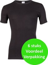 Beeren 6 stuks - heren T-shirts zwart Extra lang - XXL
