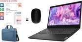 Lenovo ideapad 3 - 15 inch - AMD Ryzen 3 3250U - 4GB werkgeheugen - 128GB SSD - Incl. Lenovo 15.6 Toploader Blauw (T210) - Windows 10 - Incl. Office 2019 Home and Student t.w.v. €1