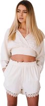 LYMRA Crop Top Dames van 100% Natuurlijke Katoen en Organische Textielverf - Anti Allergie Blouse Dames / Zomerjurken / Strandjurk - Sneldrogende Jurken voor Vrouwen / Kleding voor Volwassene