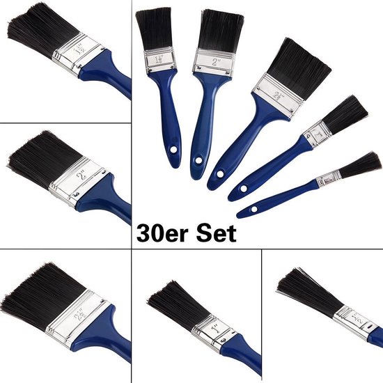 Carriere 7 Acryl Schilderen Mop Borstel Set, Acryl Verf Borstel Set Voor Acryl Aquarel Olieverf Muur Sch