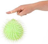 Groene pufferbal Bal met glitters - 15 cm - Fidget Toy Topper - Knijp - Rek - Stretch
