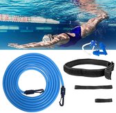 Zwemelastiek - Zinaps Swimming Riem Volwassene, 4 m Verstelbare Zwembroek voor zwembad, Swimming Trainer Countercurrent System voor zwembad, gebruikt voor zwembaden Weerstandstraining (met oo