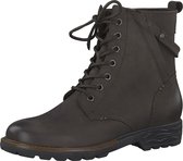 Jana Dames Veterboot - 25206-314 Donkerbruin - Wijdte H - Maat 37