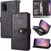Hoesje geschikt voor Samsung Galaxy S20 Plus - Bookcase - Pasjeshouder - Portemonnee - Luxe - Kunstleer - Zwart