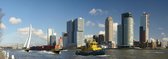 Fotobehang Rotterdam Skyline en Kop van Zuid 350 x 260 cm - € 235,--