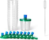 WeijerZee Urine Potjes – 40mL - Lekvrij – Inclusief pipet - 10 stuks