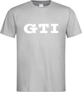 Grijs T shirt met Wit volkswagen "GTI logo" maat M