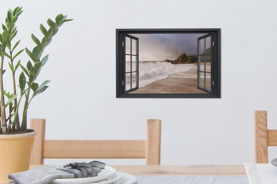 Peintures sur Toile See Through - Mer - Plage - 30x20 cm - Décoration murale