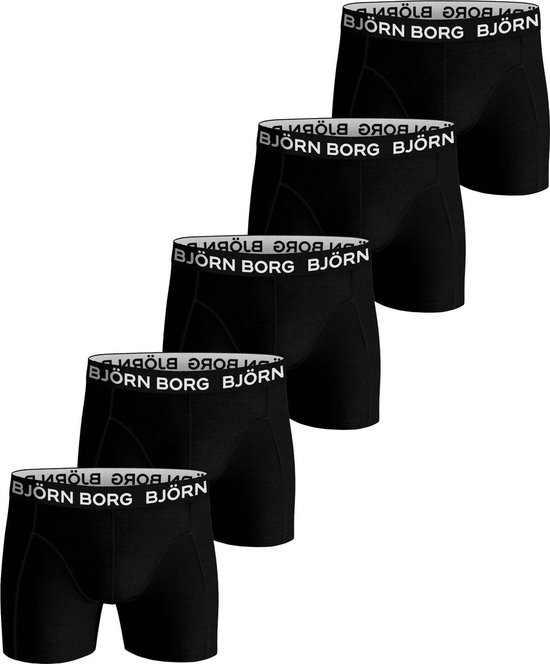 Björn Borg Boxershort Core - Onderbroeken - 5 stuks - Jongens - Maat  146-152 - Zwart | bol.com