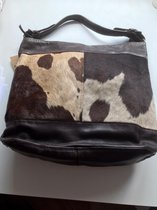 Bear Design Shopper Dames Animal HAIR Brown Cow Lavato 35106