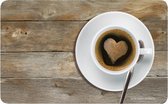Remember Broodplankje - 23,5 x 14,3 cm - Coffee Heart