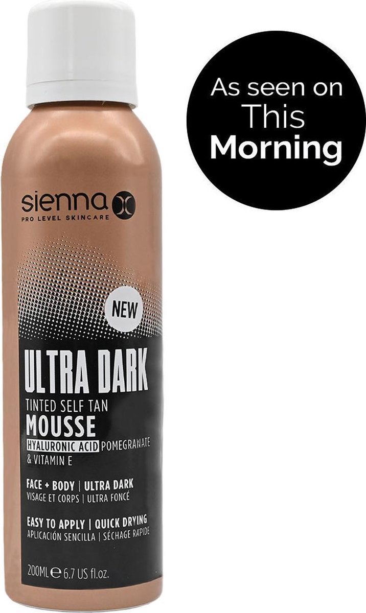 Sienna X Ultra Dark Tanning Mousse Perfect voor het gezicht en lichaam, de Ultra Dark Tanning Mousse is doordrenkt met hyaluronzuur, vitamine E en granaatappel om de huid van je klanten gehydrateerd en stralend te houden.