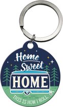 Sleutelhanger Rond Home Sweet Home Camper