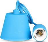 Snoerpendel siliconen E27 blauw