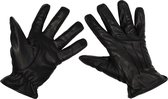 MFH - leren handschoenen  -  "Safety"  -  Zwart - snijbestendig - MAAT M