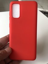 Siliconen back cover case - Geschikt voor Samsung Galaxy S20 - TPU hoesje Rood