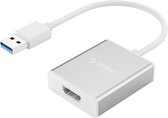 ORICO Aluminium USB 3.0 male naar HDMI female adapter - zilver