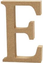 Letter, E, H: 8 cm, dikte 1,5 cm, 1 stuk