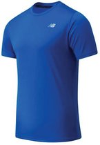 New Balance Core Run Short Sleeve Heren Sportshirt - Maat M