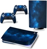 Console + Controllers Stickers | Geschikt voor PS5 - Playstation 5 | Blauw