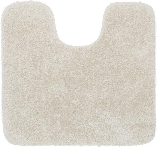 Sealskin Angora Tapis de contour WC - 55x60 cm - Polyester - Blanc cassé