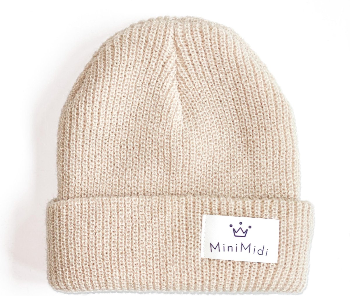 MiniMidi - Babymuts - Kindermuts - Beanie - Gebreid - Baby - Beige