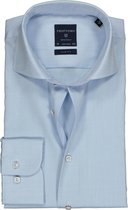 Profuomo Originale slim fit overhemd - mouwlengte 72 cm - twill - lichtblauw - Strijkvrij - Boordmaat: 43