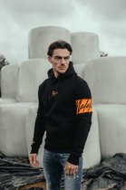 Malelions Captain Hoodie - Black/Orange - 4XL