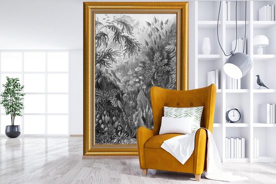 Papier Peint - Papiers Papier peint photo Art - Peintre - Or - Cadre - Largeur 160 cm x Hauteur 240 cm