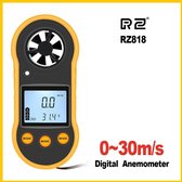 Professionele Windmeter Digitaal - Anemometer - Windsnelheidsmeter - Draagbaar - Geel