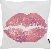 Pink Lips Kussenhoes | Katoen/Polyester | 45 x 45 cm