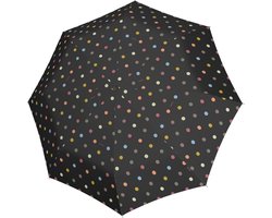 Reisenthel Umbrella Pocket Classic Opvouwbare Paraplu - ø 99 cm - Dots Zwart