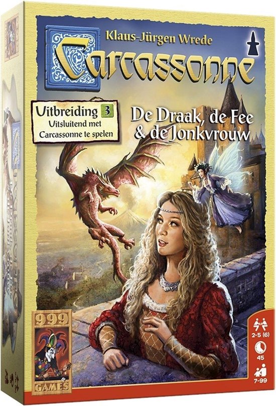 Carcassonne: De Draak, de Fee en de Jonkvrouw Uitbreiding Bordspel | Games  | bol.com