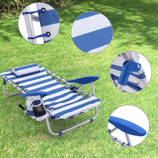 Outdoor strandstoel - opvouwbare zonnebank