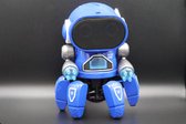 Mr. Robot - Robotvriendje - Muziekgevend - Robot voor Kinderen - Schattig - Hype 2021 - LED Robot - Speelgoedrobot - Blauw
