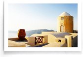 Walljar - Griekenland Architectuur - Muurdecoratie - Poster
