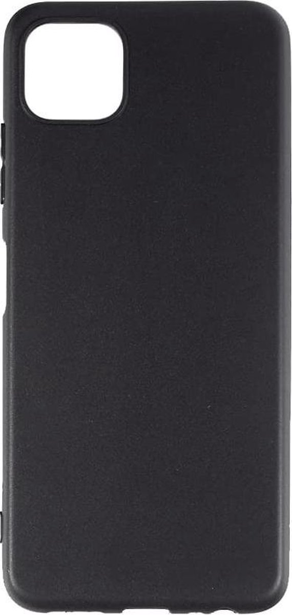 Flexibele achterkant Silicone hoesje zwart Geschikt voor: Samsung Galaxy A22 4G
