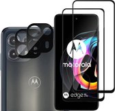 [4 Pack] Gehard glas Screenprotector & Camera Lens Protector Geschikt voor: Motorola Edge 20 Lite