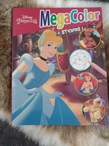 Megacolor kleurboek Disney prinsessen rood