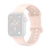 Siliconen vervangende horlogebanden, maat: kleine code voor Apple Watch Series 6 & SE & 5 & 4 44 mm / 3 & 2 & 1 42 mm (zandroze)