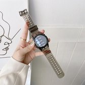 Voor Huawei Watch GT 2 siliconen geïntegreerde doorschijnende vervangende band horlogeband (zwart)