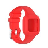 Voor Garmin Vivofit JR3 siliconen vervangende horlogeband in pure kleur (rood)